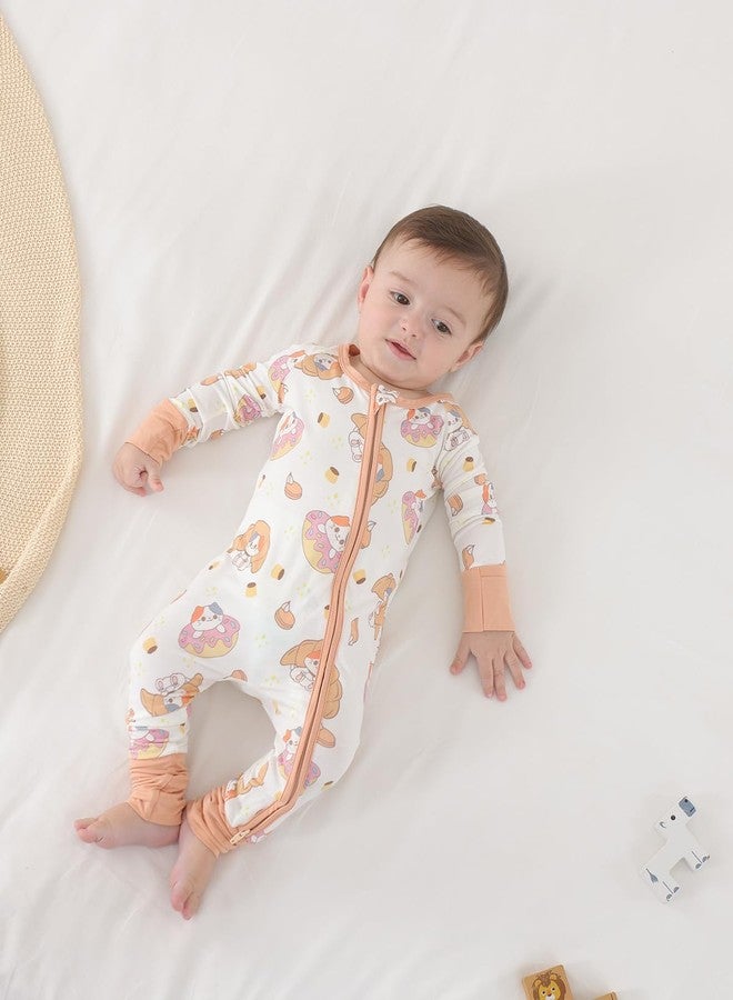 GUISBY Baby Pajamas, Zip Front Non-Slip Footless Sleeper Pjs,One-piece, Snug Fit Pajamas, 12-18 Months - Image 3